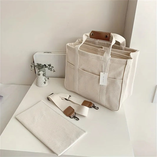 Multifunctional canvas tote bag-Elly Rose