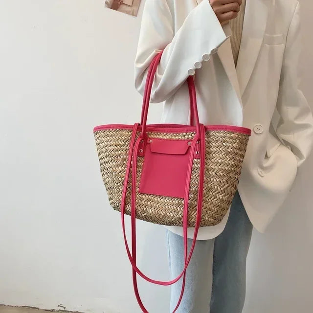 Large handmade beach bag - Magnolia-Elly Rose