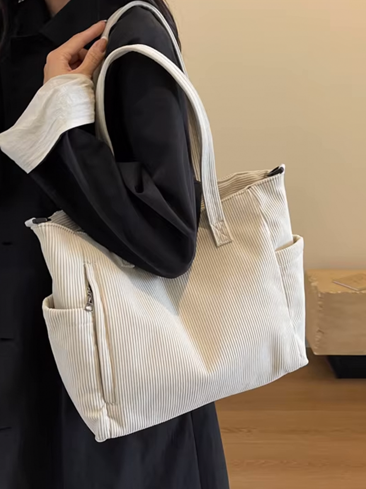 Tessa | Square Corduroy Shoulder Bag-Elly Rose