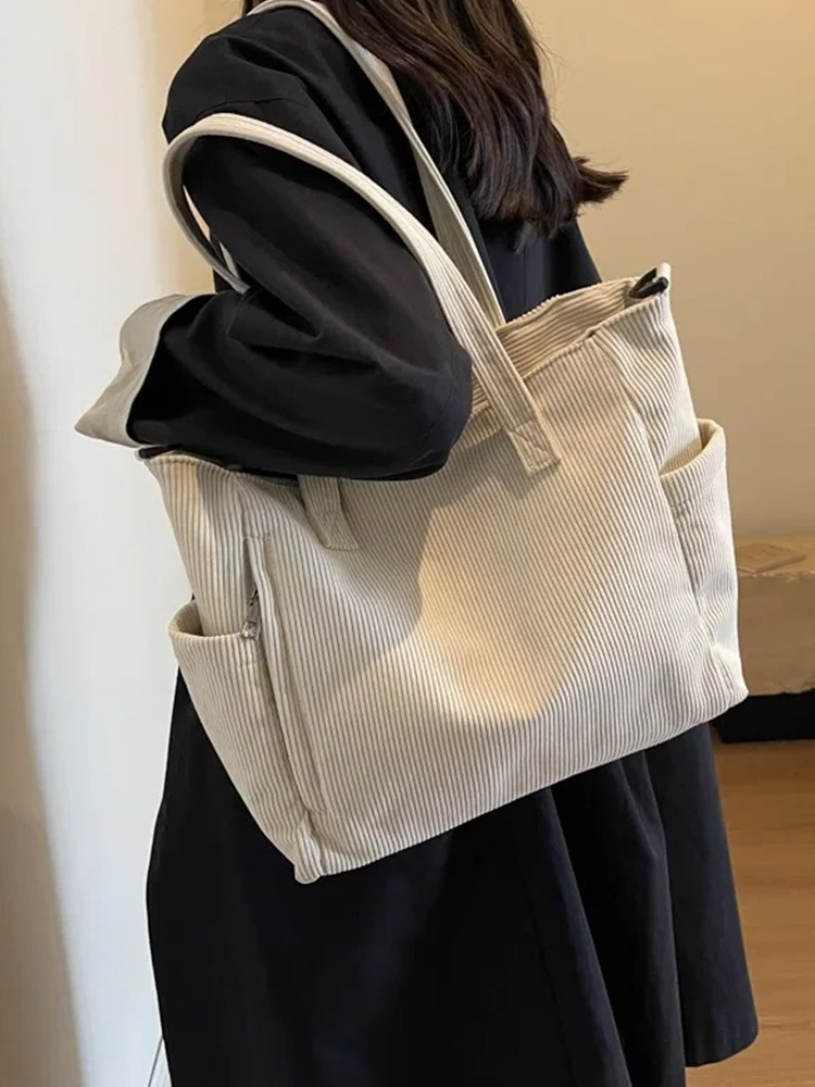 Tessa | Square Corduroy Shoulder Bag-Elly Rose