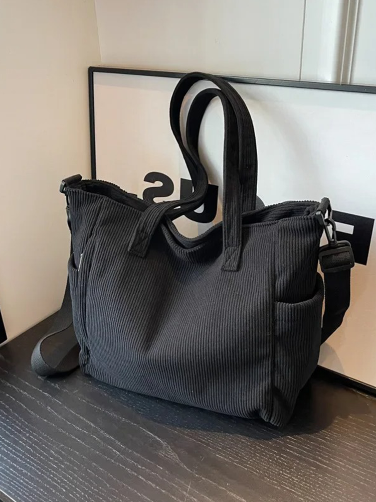 Tessa | Square Corduroy Shoulder Bag-Elly Rose