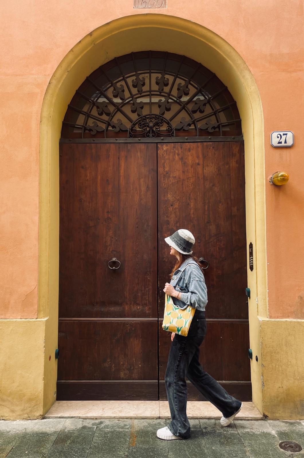 Knitted bag - Tulipes-Elly Rose