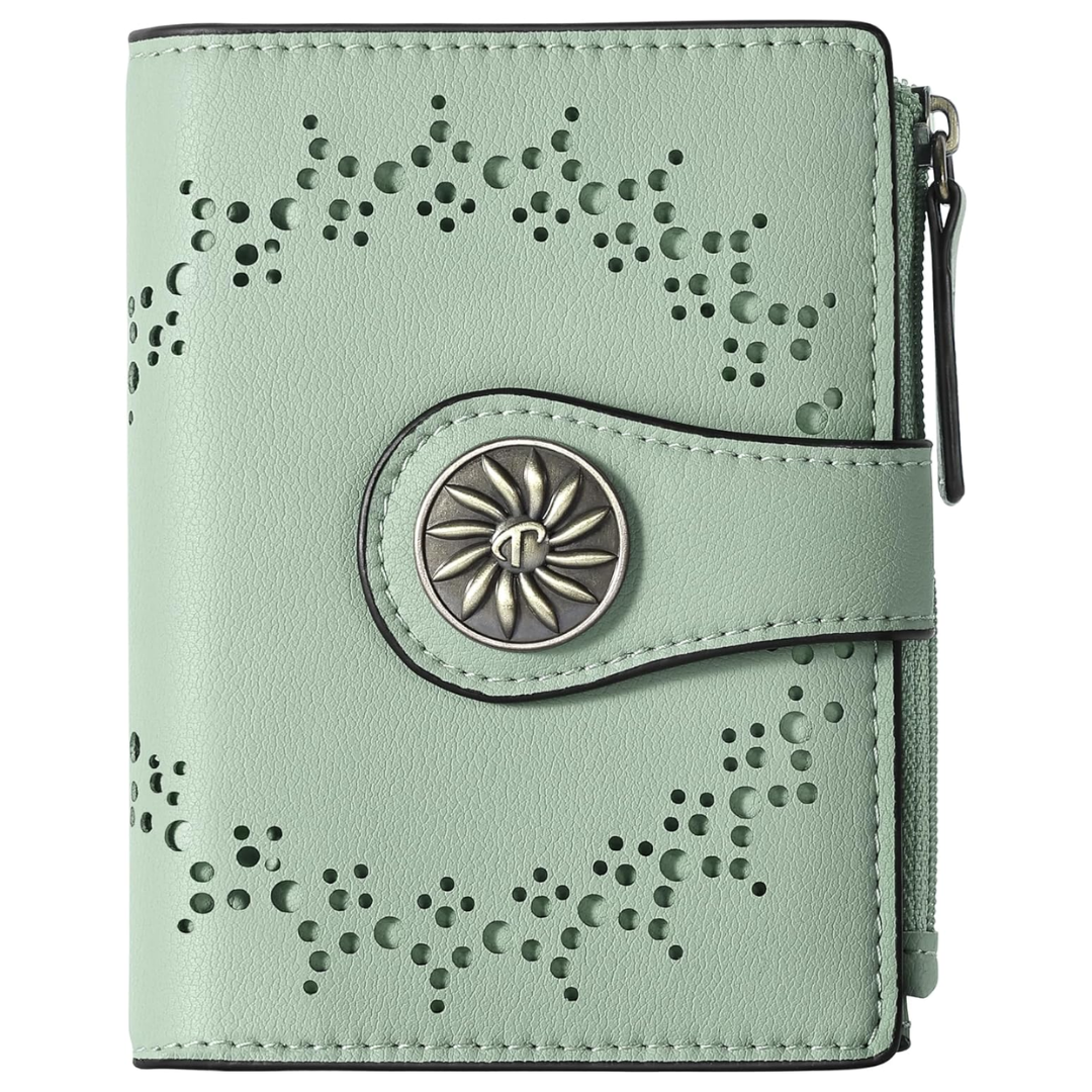 Women's RFID wallet with zip pocket - Claire-Elly Rose