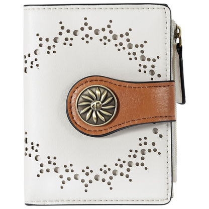Women's RFID wallet with zip pocket - Claire-Elly Rose