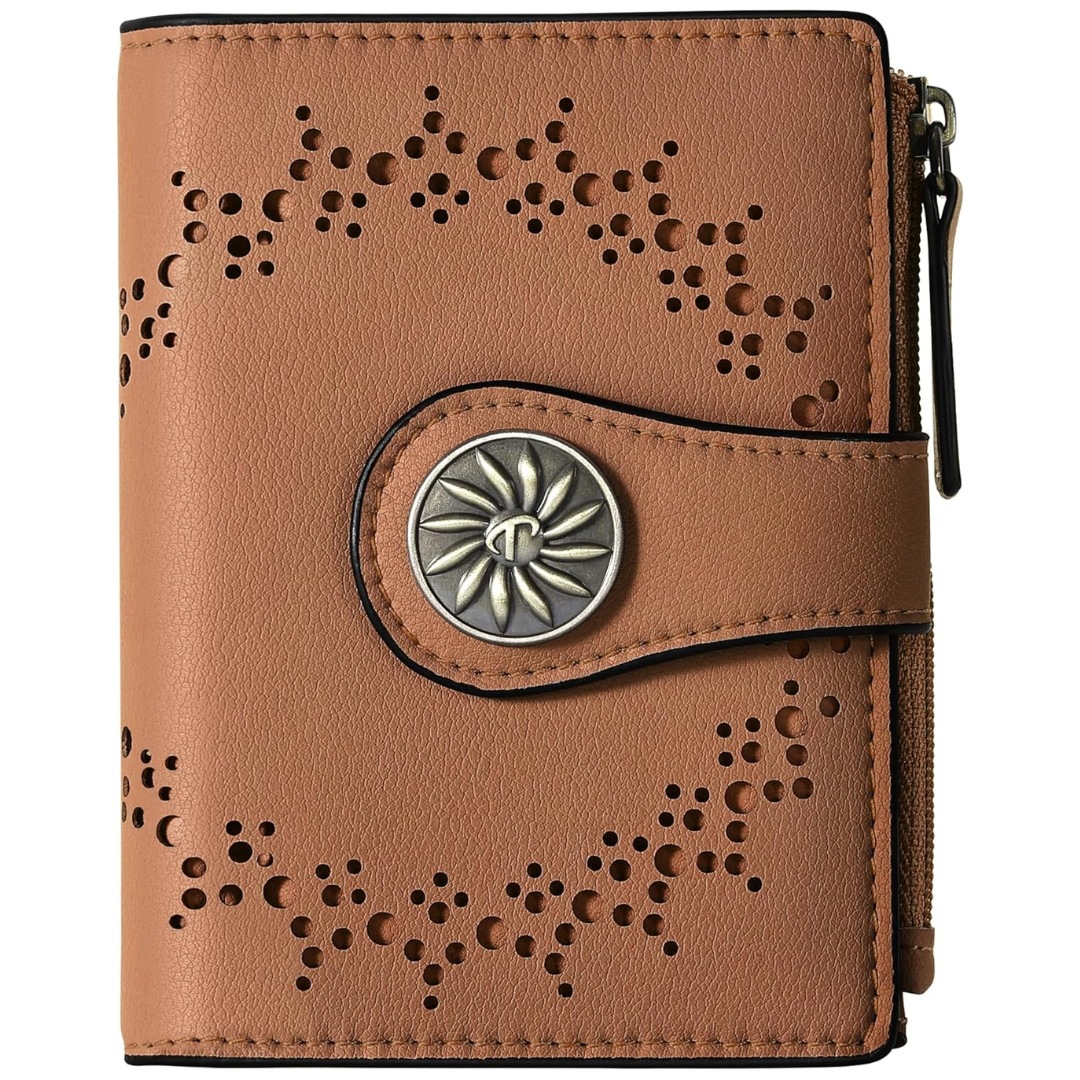 Women's RFID wallet with zip pocket - Claire-Elly Rose