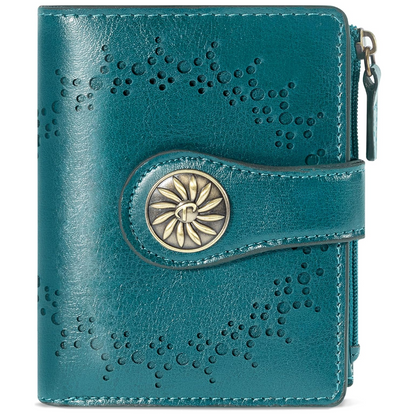 Women's RFID wallet with zip pocket - Claire-Elly Rose