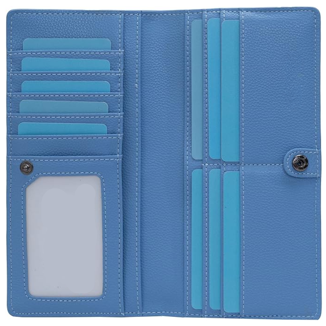 Ultra-thin leather card holder with RFID blocking - Renée-Elly Rose
