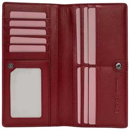 Ultra-thin leather card holder with RFID blocking - Renée-Elly Rose