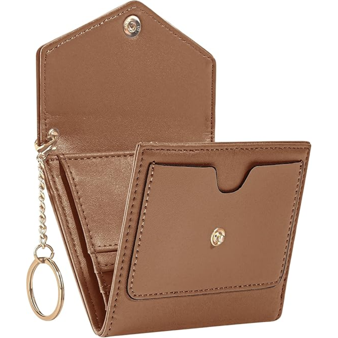 Compact trifold wallet for women with RFID blocking - Nova-Elly Rose