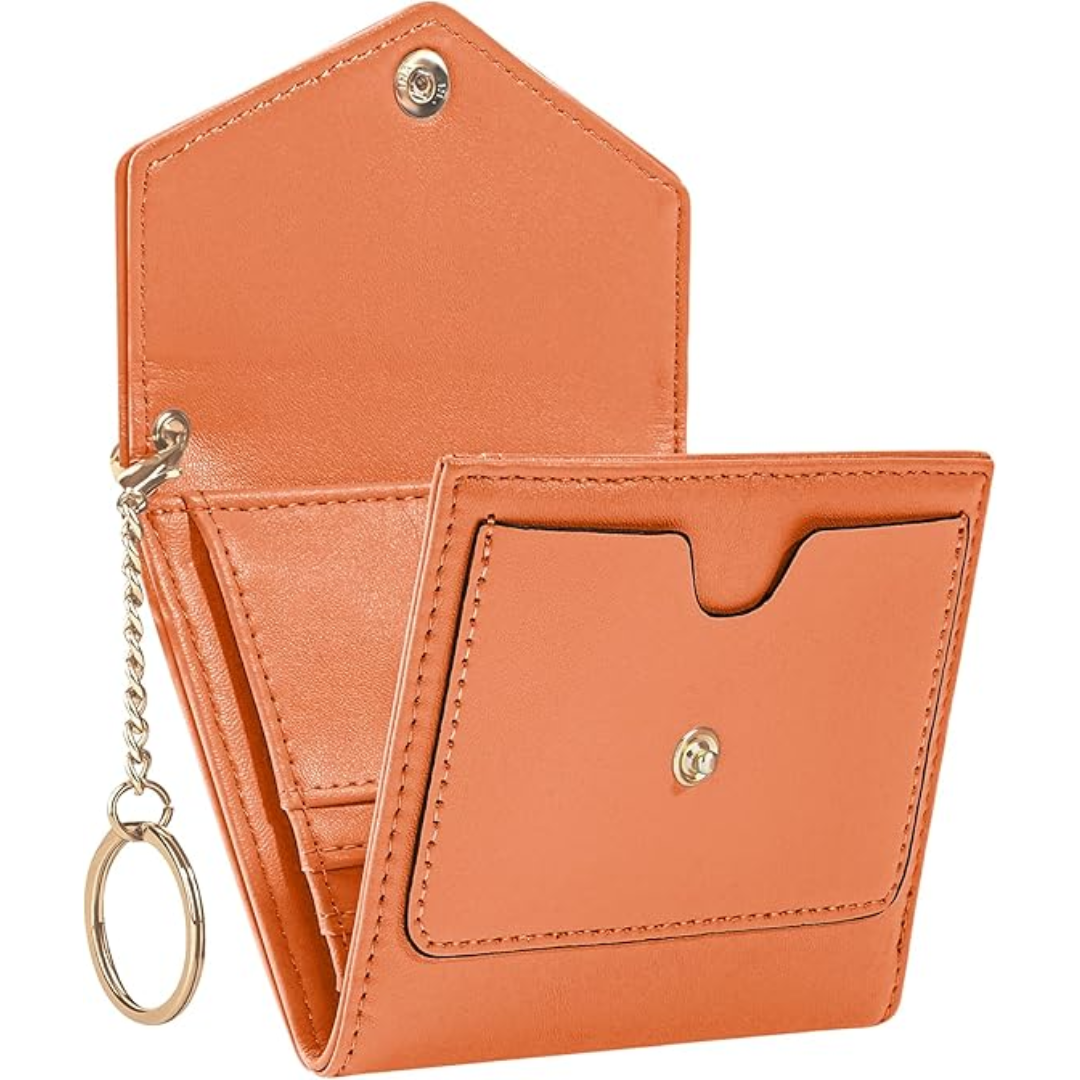 Compact trifold wallet for women with RFID blocking - Nova-Elly Rose