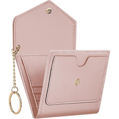 Compact trifold wallet for women with RFID blocking - Nova-Elly Rose