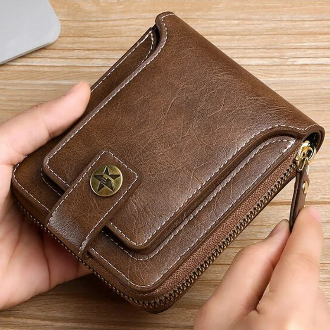 Vintage leather wallet | Classic and elegant-Elly Rose