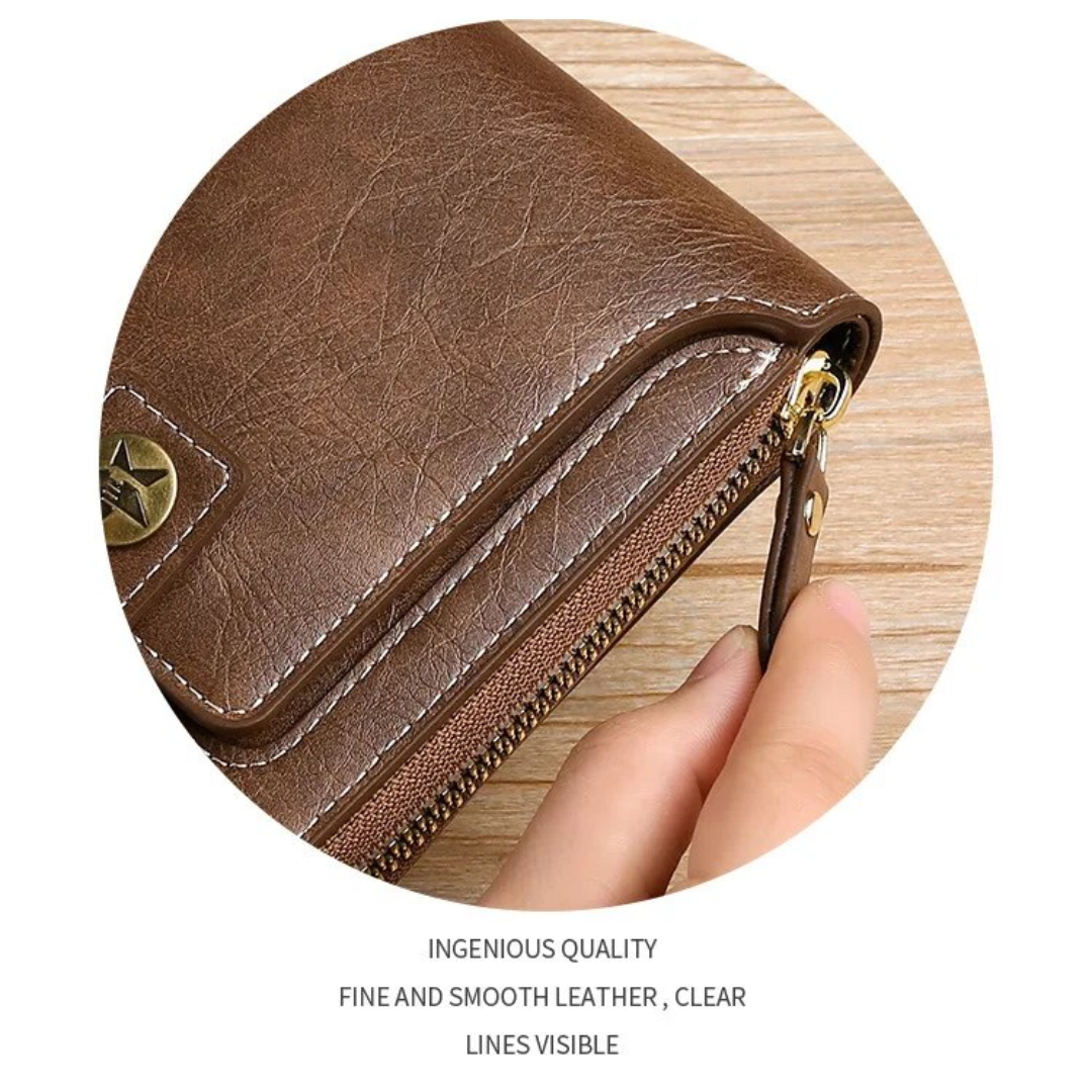 Vintage leather wallet | Classic and elegant-Elly Rose