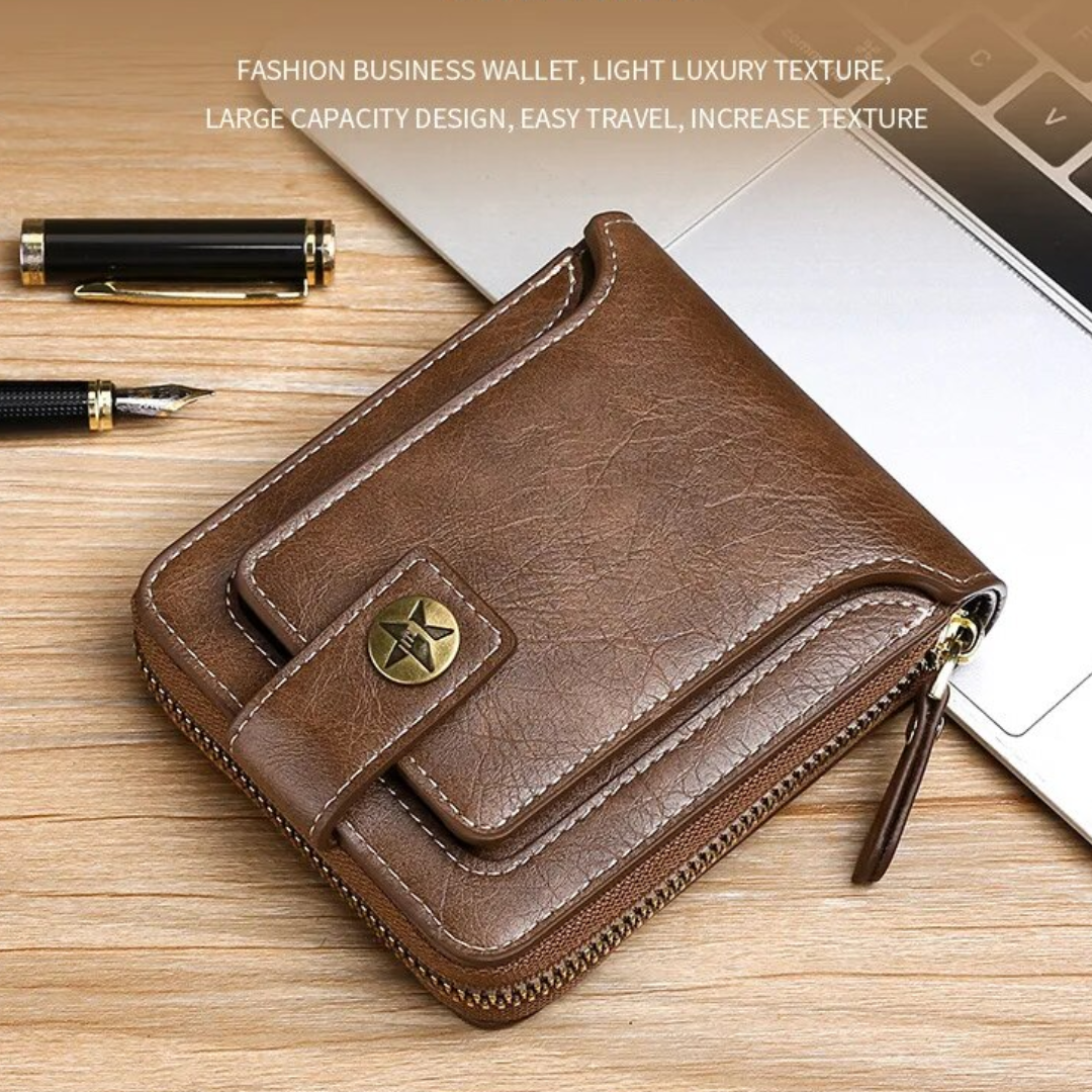 Vintage leather wallet | Classic and elegant-Elly Rose