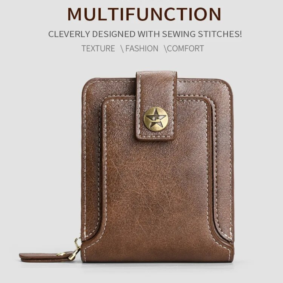 Vintage leather wallet | Classic and elegant-Elly Rose