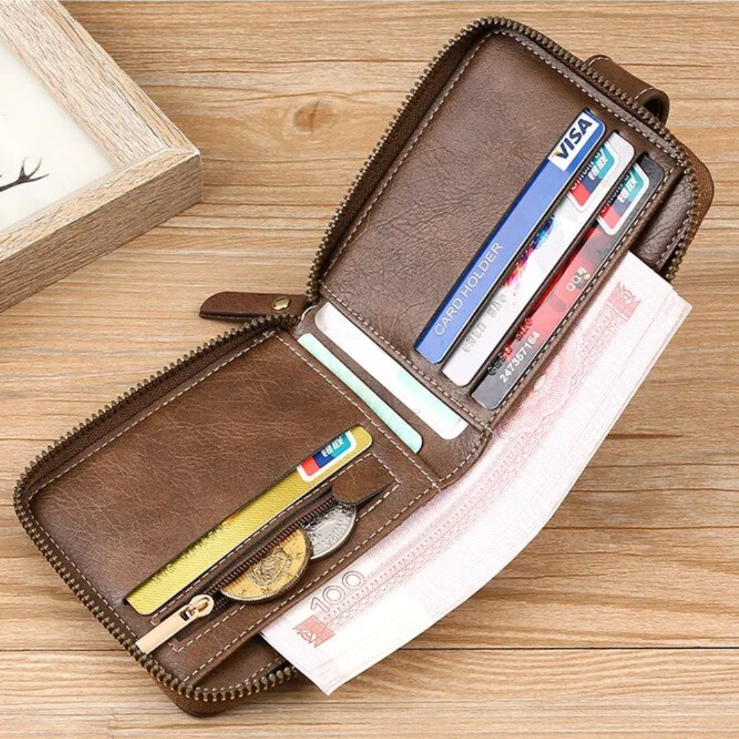 Vintage leather wallet | Classic and elegant-Elly Rose