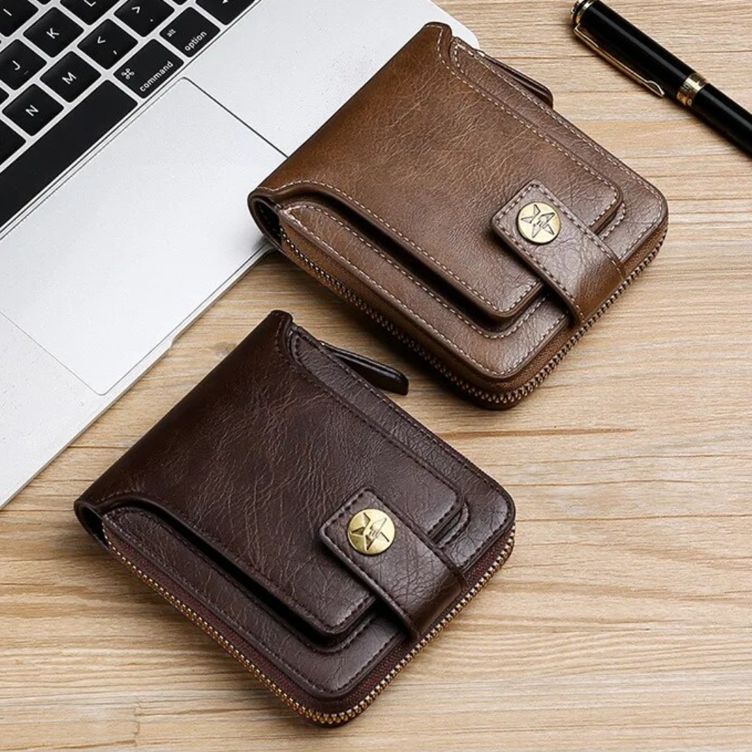 Vintage leather wallet | Classic and elegant-Elly Rose