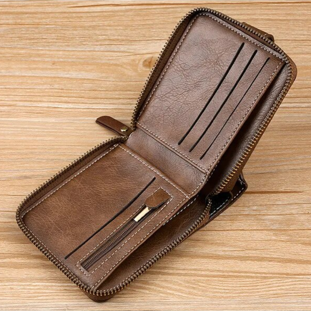 Vintage leather wallet | Classic and elegant-Elly Rose