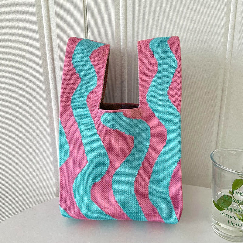 Knitted bag - Vagues-Elly Rose