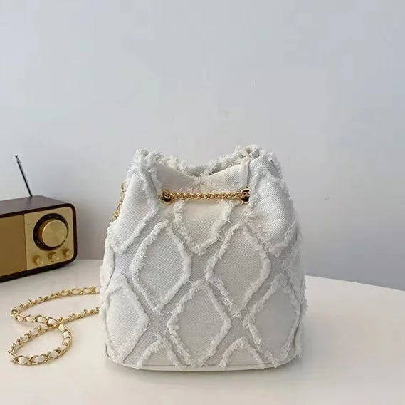 BohoVibe - Trendy retro denim shoulder bag-Elly Rose