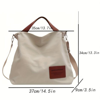 Simple canvas shoulder bag - Billie Bag-Elly Rose