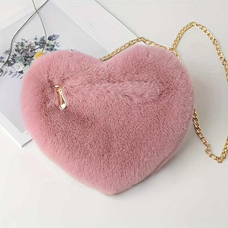 Nina | Heart-shaped plush bag-Elly Rose
