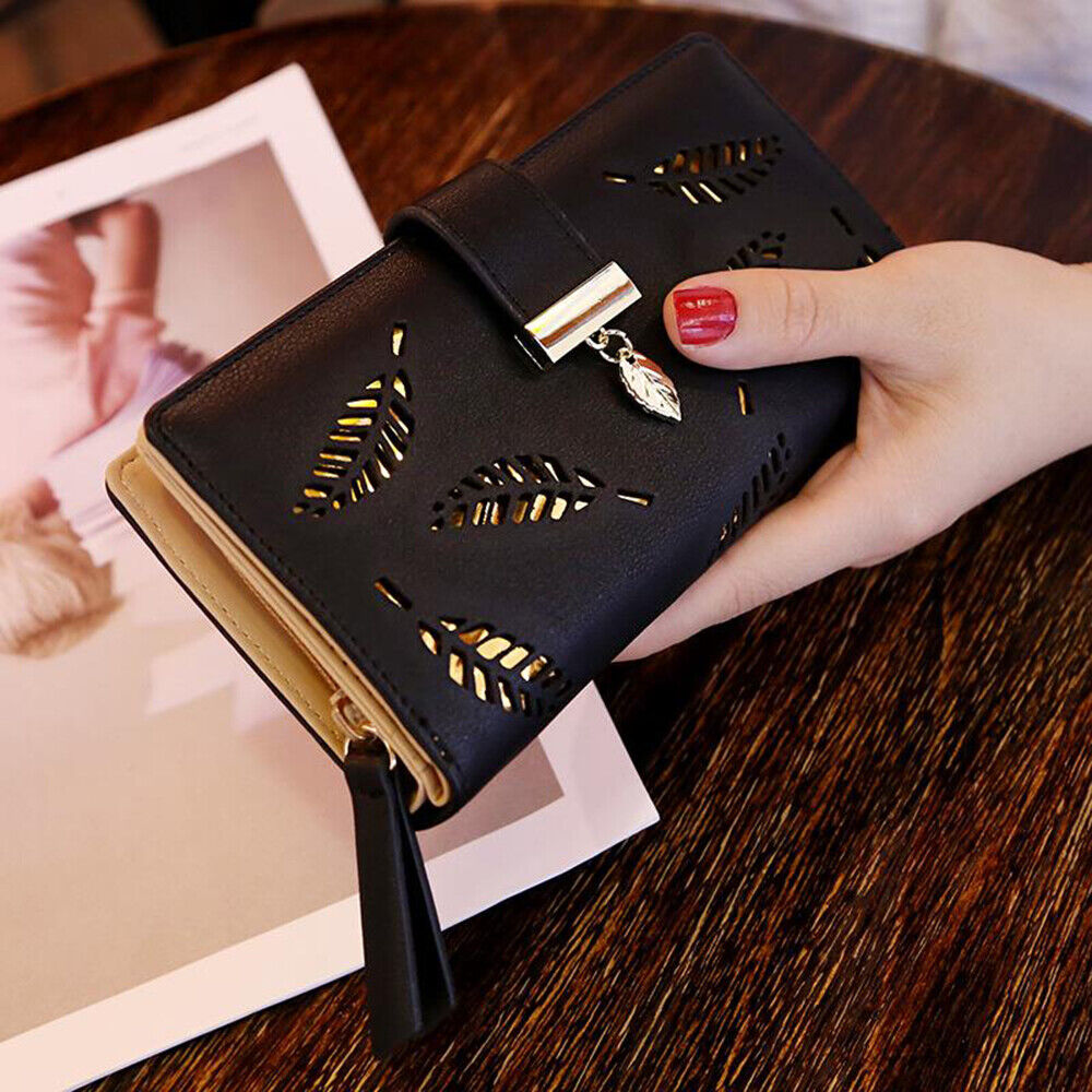 Leather wallet with gold leaf | Trendy and practical-Elly Rose