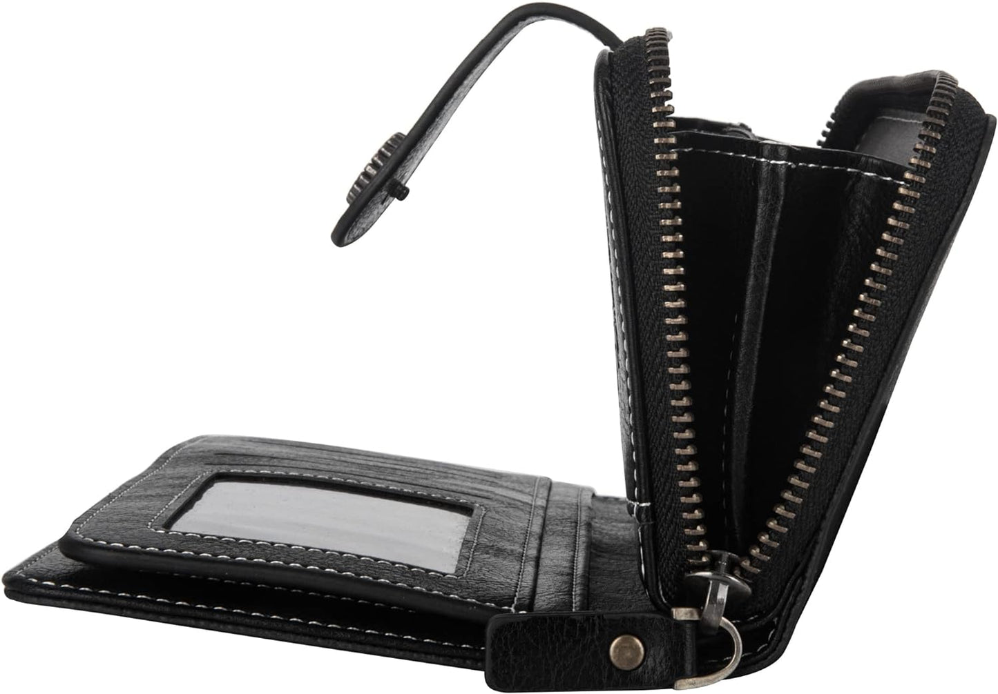 Leather wallet with strap | Large capacity-Elly Rose