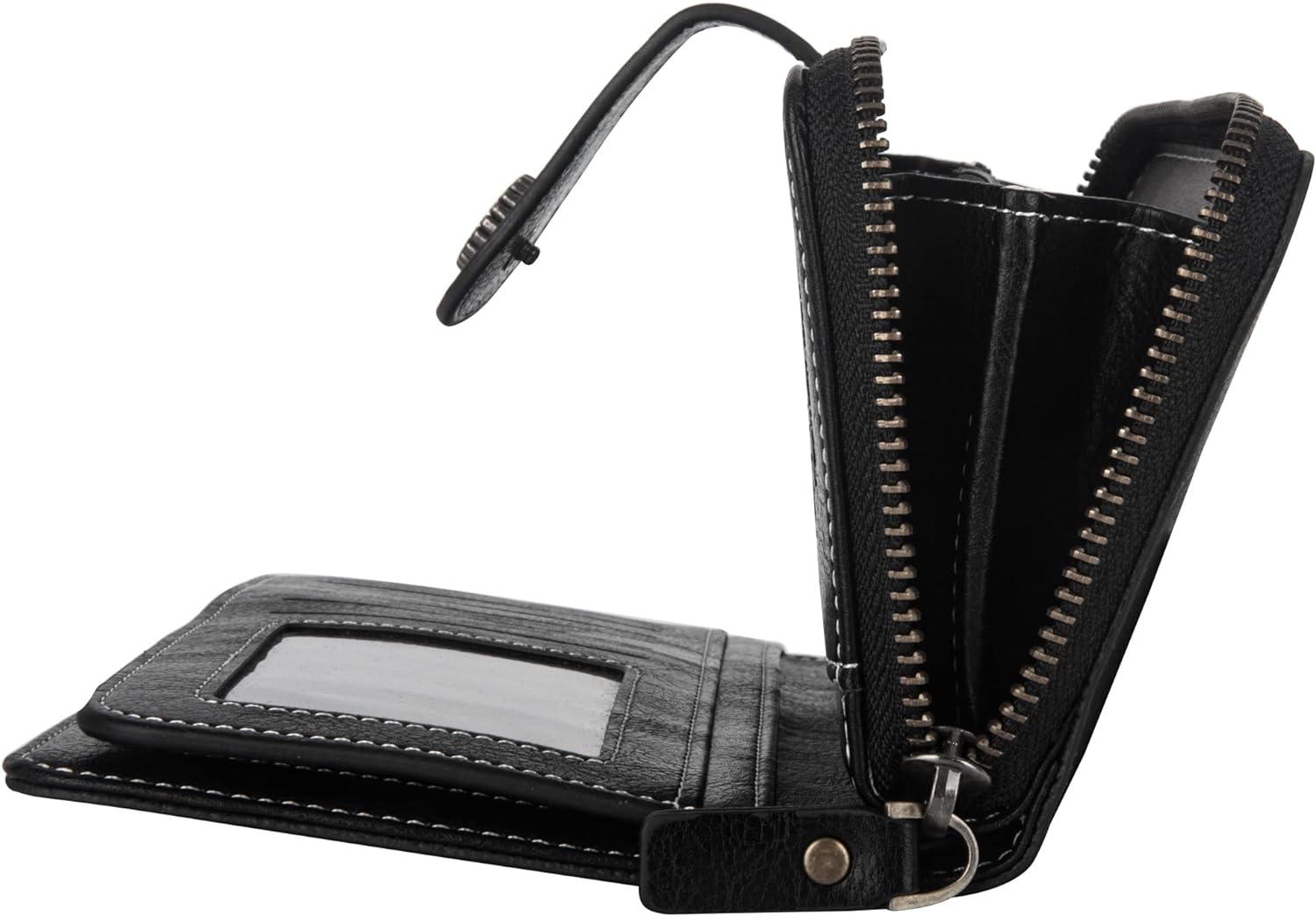 Leather wallet with strap | Large capacity-Elly Rose