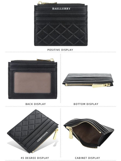 Quilted cardholder | Compact and trendy-Elly Rose
