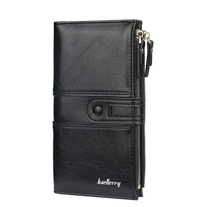 Classic wallet with double zip closure | Trendy and practical-Elly Rose