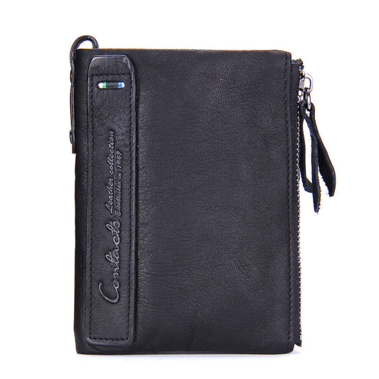 Compact wallet with double zipper closure | Practical and elegant-Elly Rose