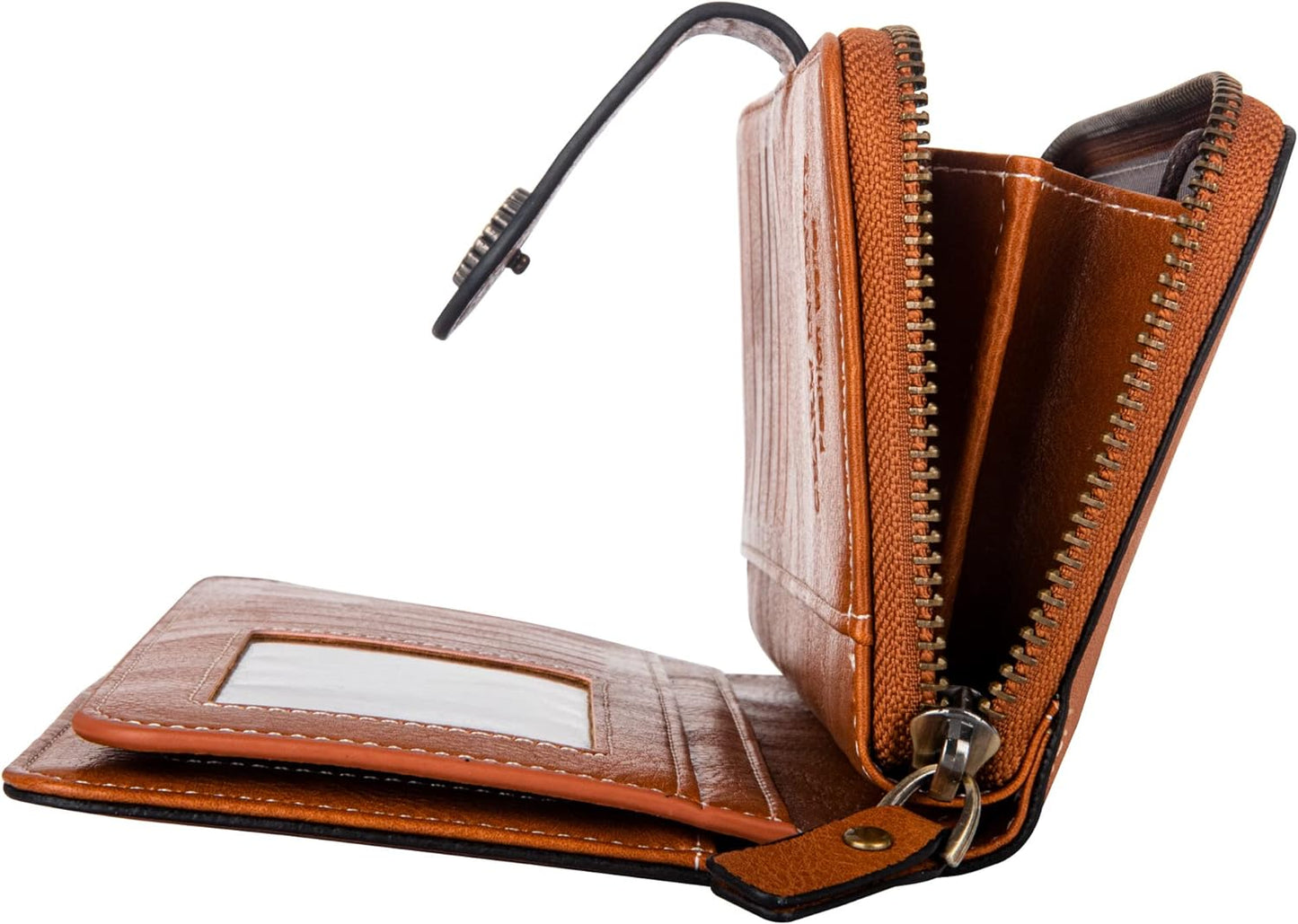 Leather wallet with strap | Large capacity-Elly Rose