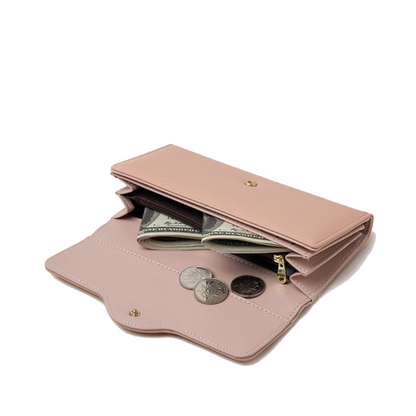 Coin Pocket - Elegant Trifold Wallet-Elly Rose