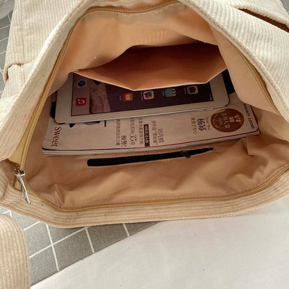 Corduroy shoulder bag - Tarina-Elly Rose