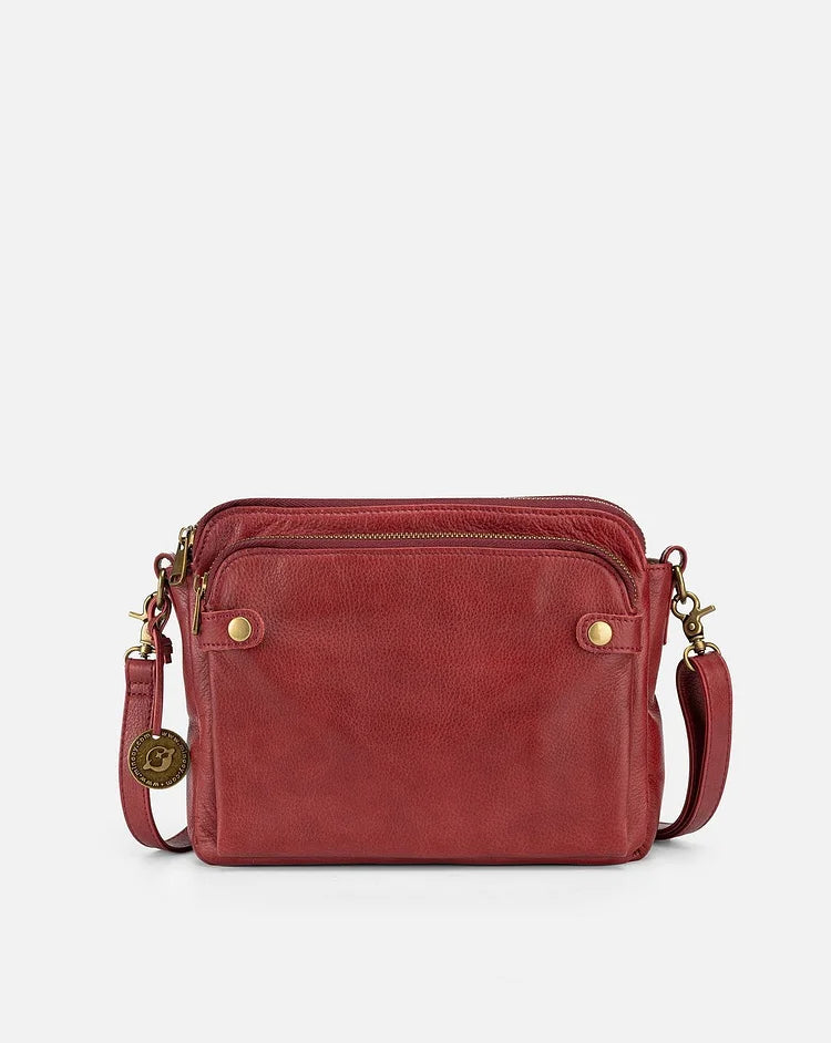 Leather shoulder bag-Elly Rose