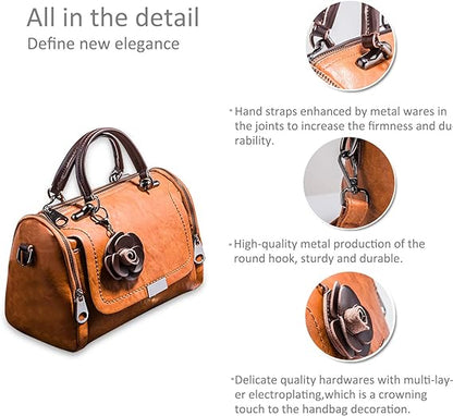 Sofie - Vintage leather handbag for women - Elegant and durable-Elly Rose