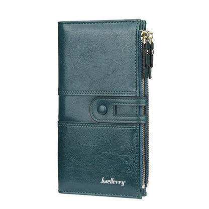 Classic wallet with double zip closure | Trendy and practical-Elly Rose