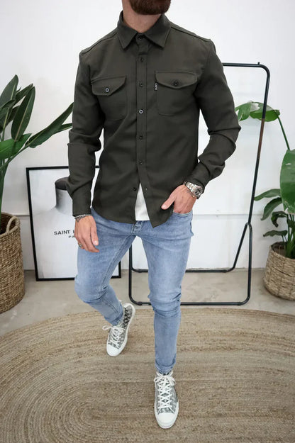 Adam - Veste chemise avec fermeture à boutons
