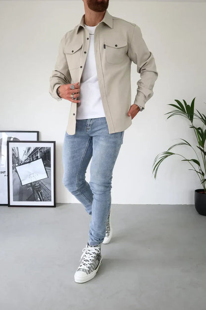 Adam - Veste chemise avec fermeture à boutons