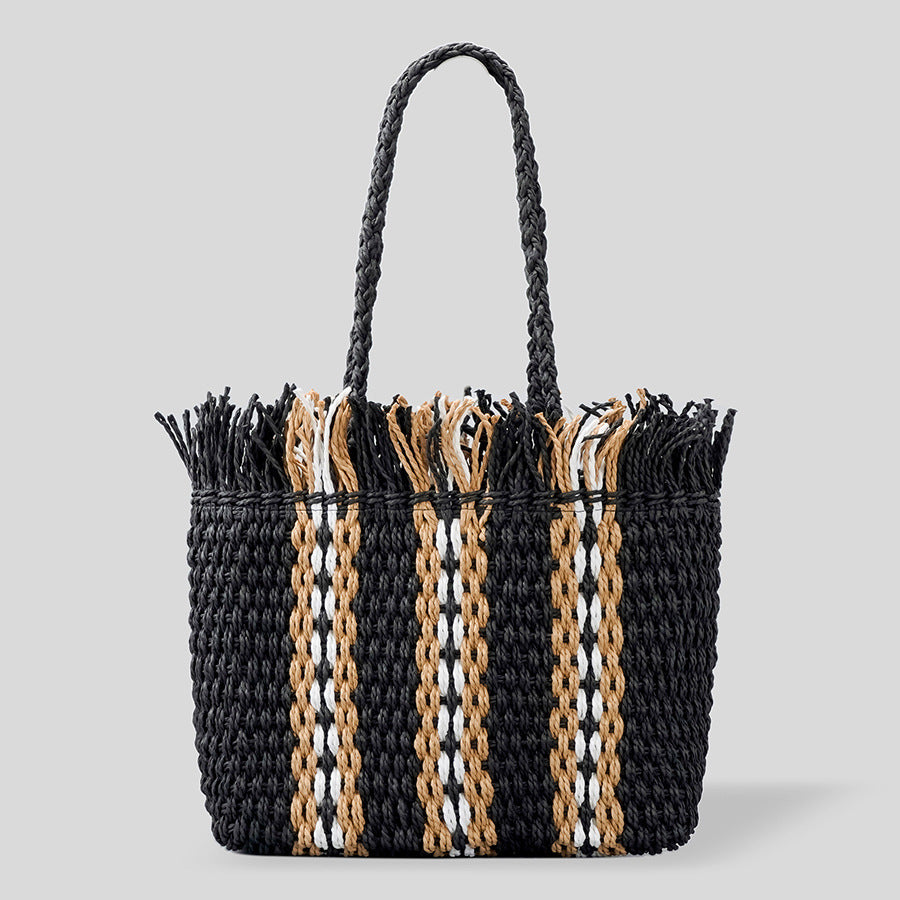 SoSun - Large capacity hand-woven beach bag-Elly Rose