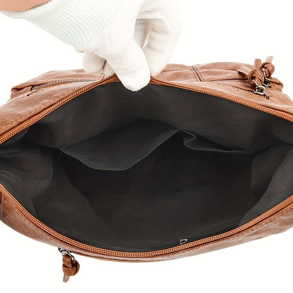 Muriel - Vintage leather shoulder bag-Elly Rose