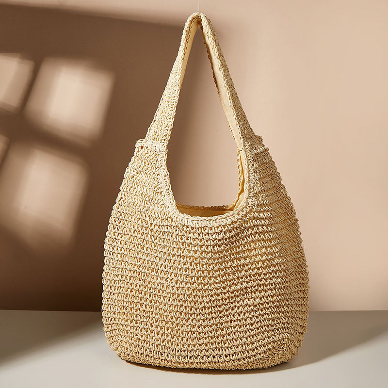 Ariella - Round Summer Straw Bag-Elly Rose