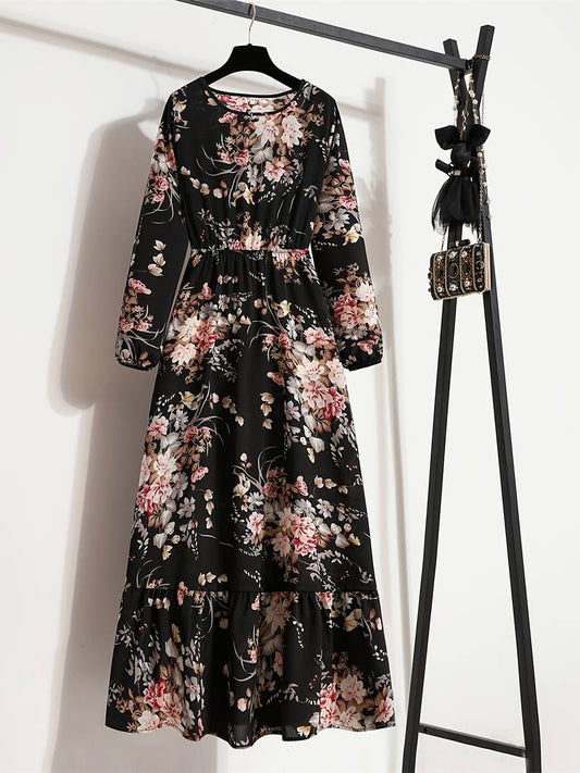 Abella - Robe longue bohème à imprimé floral