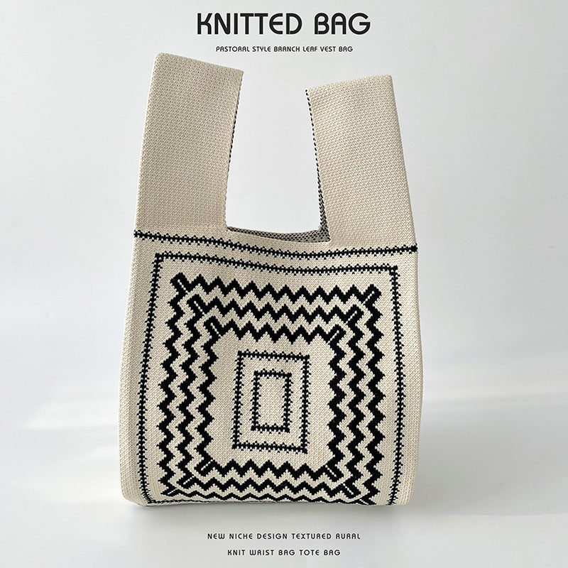 Knitted bag - Boho-Elly Rose