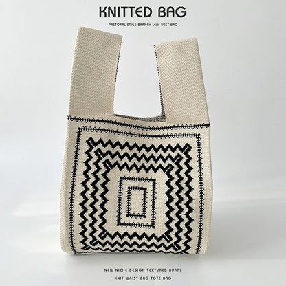 Knitted bag - Boho-Elly Rose