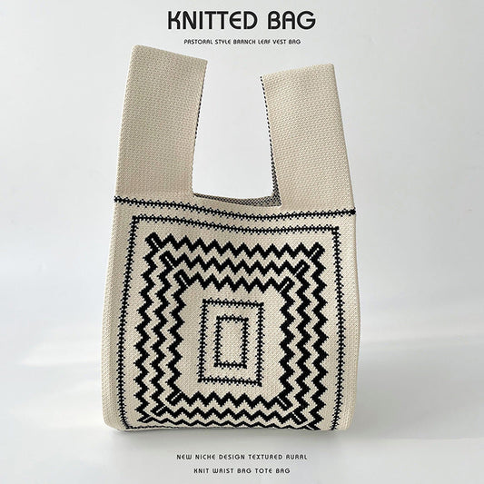 Knitted bag - Boho-Elly Rose