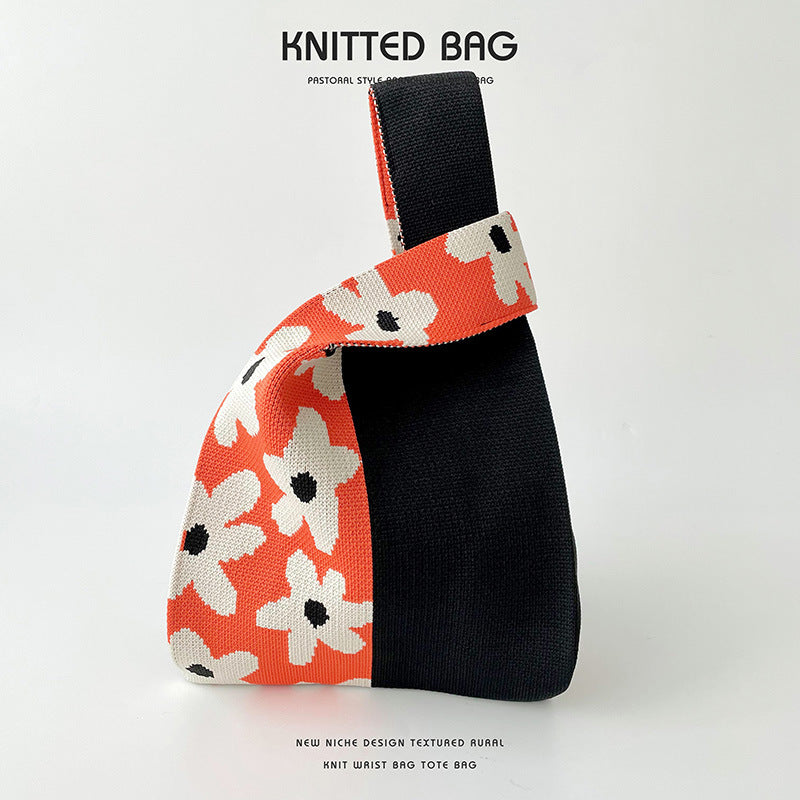 Knitted bag - Fleur UniColor-Elly Rose