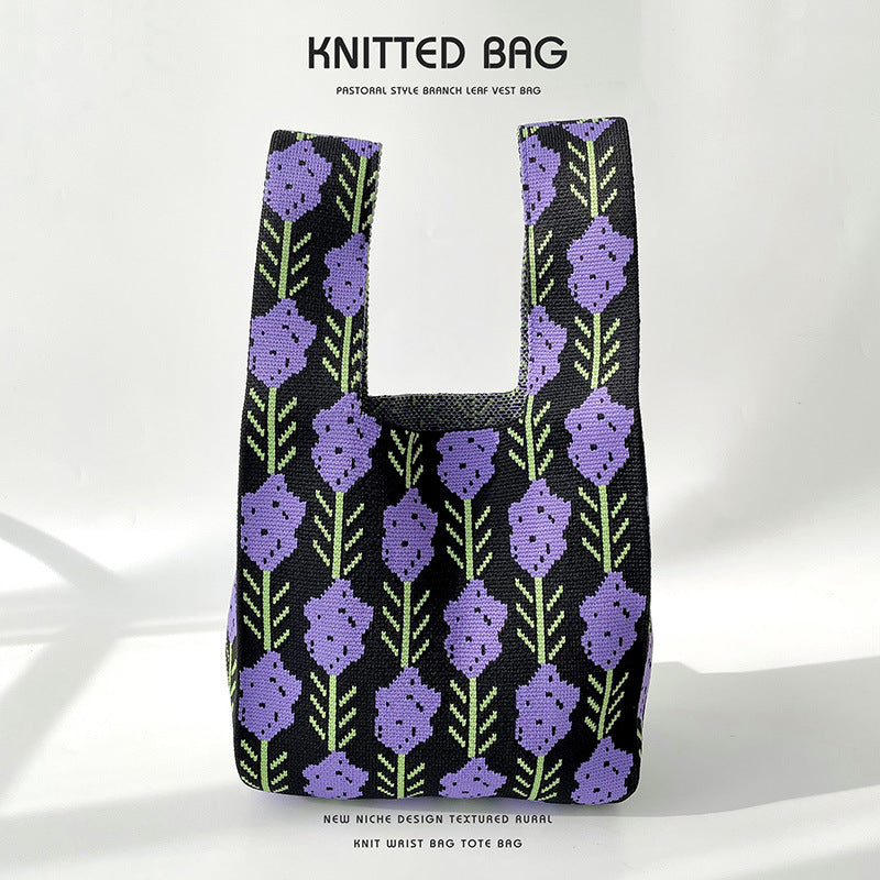 Knitted bag - Spring-Elly Rose