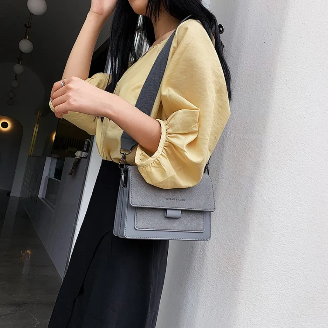 Kristel shoulder bag with practical flap opening-Elly Rose